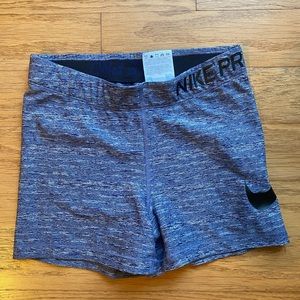 Nike spandex shorts! Size small; blue color; great condition